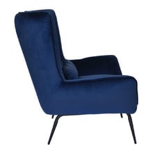 Victoria Velvet Wingback Armchair